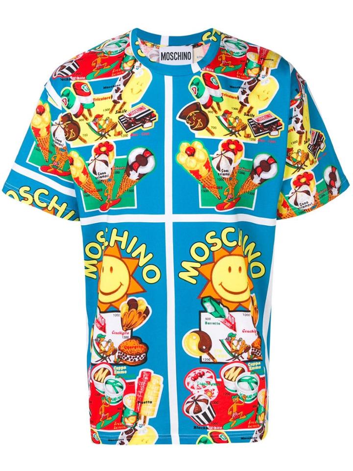 Moschino Ice Cream Print T-shirt - Blue