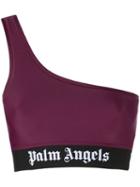 Palm Angels Single Shoulder Strap Cropped Top - Red