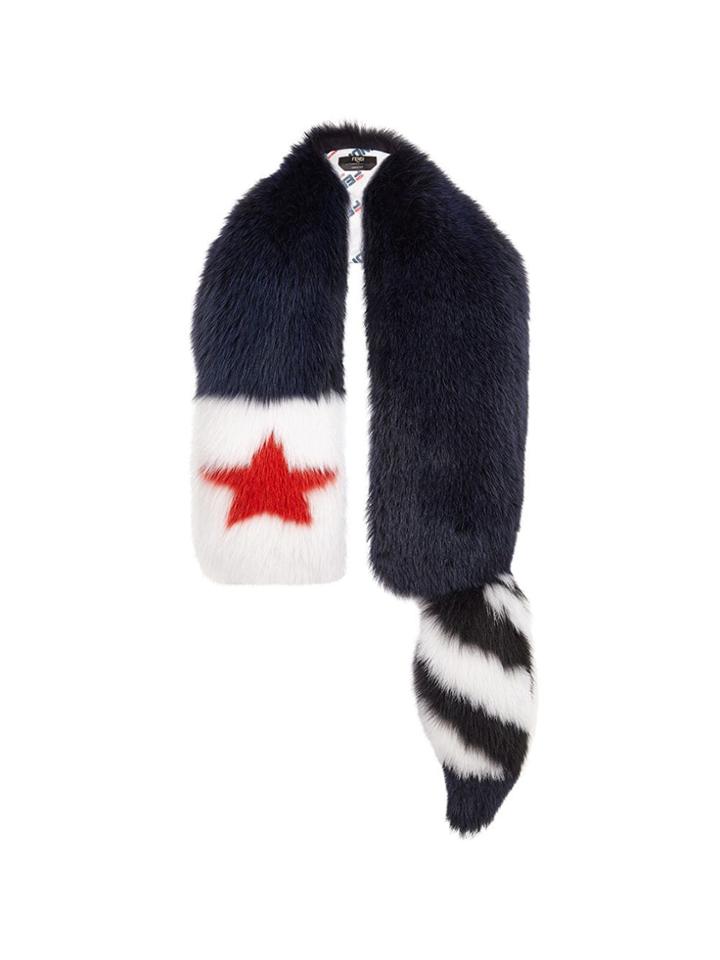 Fendi Fox Fur Collar - Blue