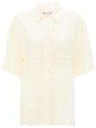 Jw Anderson Buttermilk Panelled Short Sleeve Shirt - White