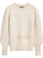 Burberry Cable Knit Sweater - Nude & Neutrals