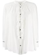 Gentry Portofino Ruffled Shirt - White