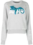 Amiri Embroidered Logo Sweatshirt - Grey