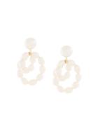 Natasha Schweitzer 9kt Yellow Gold Mini Coco Pearl Earrings - White