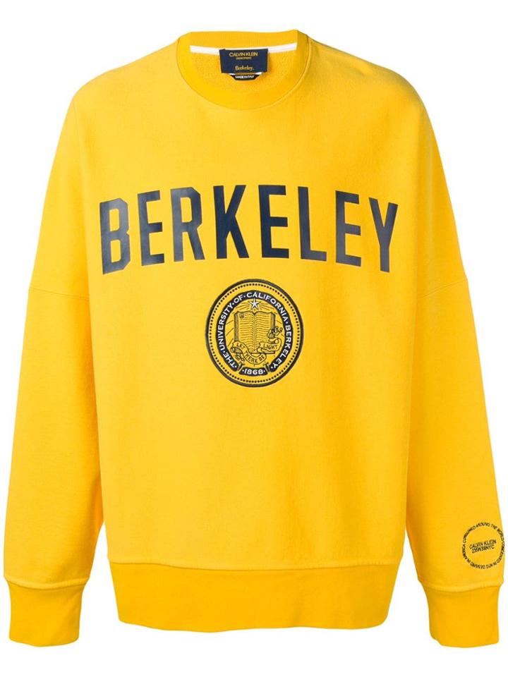 Calvin Klein 205w39nyc 'berkeley' Printed Sweatshirt - Yellow