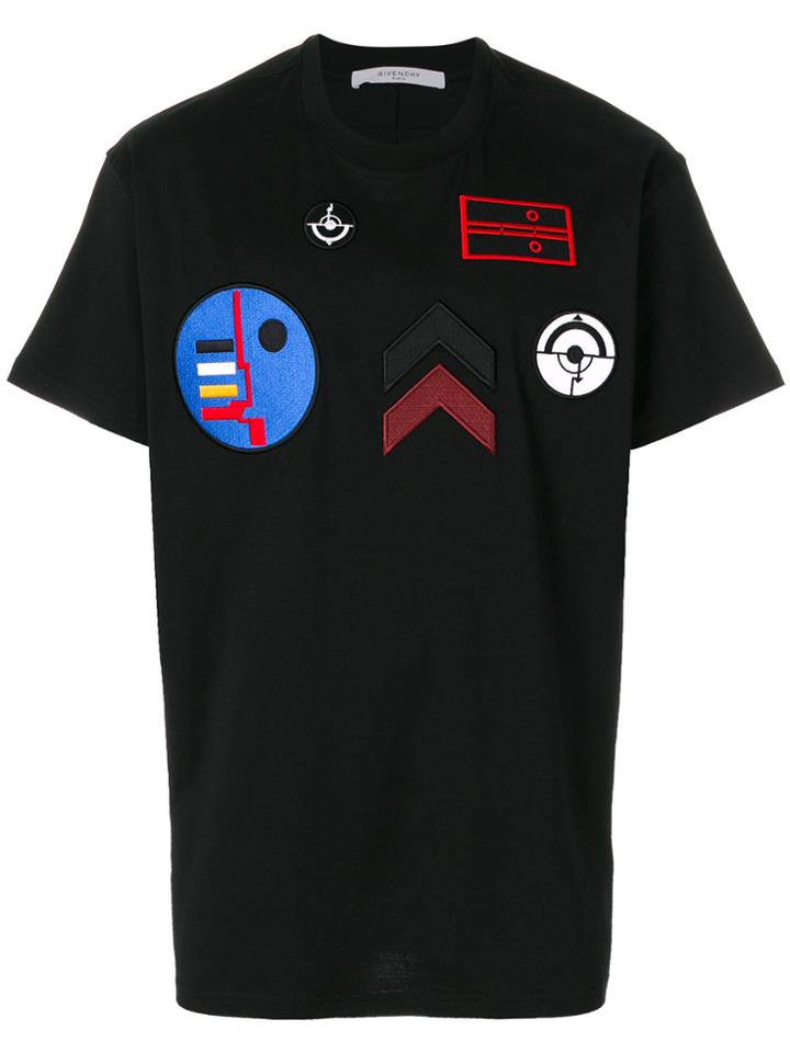 Givenchy Embroidered Patch T-shirt - Black