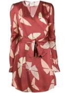 Forte Forte Ruggine Wrap Dress - Red