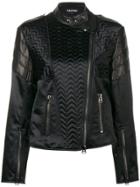 Tom Ford Animal Print Leather Jacket - Black