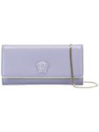 Versace Mini Medusa Head Foldover Clutch, Women's, Pink/purple