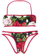 Miss Blumarine Teen Rose Printed Bikini - Red