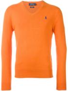 Polo Ralph Lauren Embroidered Logo Jumper, Men's, Size: Xxl, Yellow/orange, Cotton