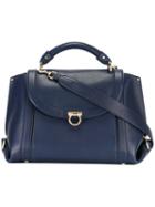 Salvatore Ferragamo Top-handle Tote, Women's, Blue, Leather