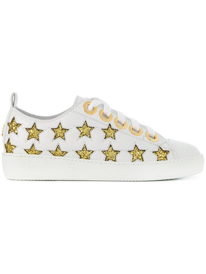 No21 Hardware Star Embellished Sneakers - White