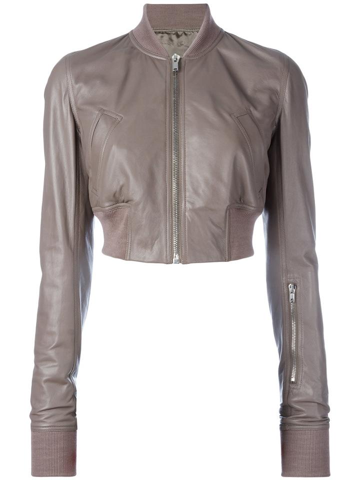 Rick Owens - Glitter Flight Bomber Jacket - Women - Cotton/cupro - 42, Brown, Cotton/cupro