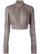 Rick Owens - Glitter Flight Bomber Jacket - Women - Cotton/cupro - 42, Brown, Cotton/cupro