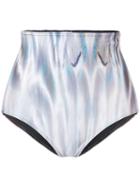 Mona - High Waist Shell Bikini Bottoms - Women - Polyester/spandex/elastane - L, Blue, Polyester/spandex/elastane