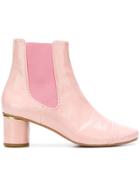 Stine Goya Anita Block Heel Boots - Pink & Purple