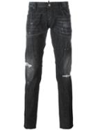 Dsquared2 Clement Microstudded Jeans, Men's, Size: 44, Black, Cotton/spandex/elastane/aluminium