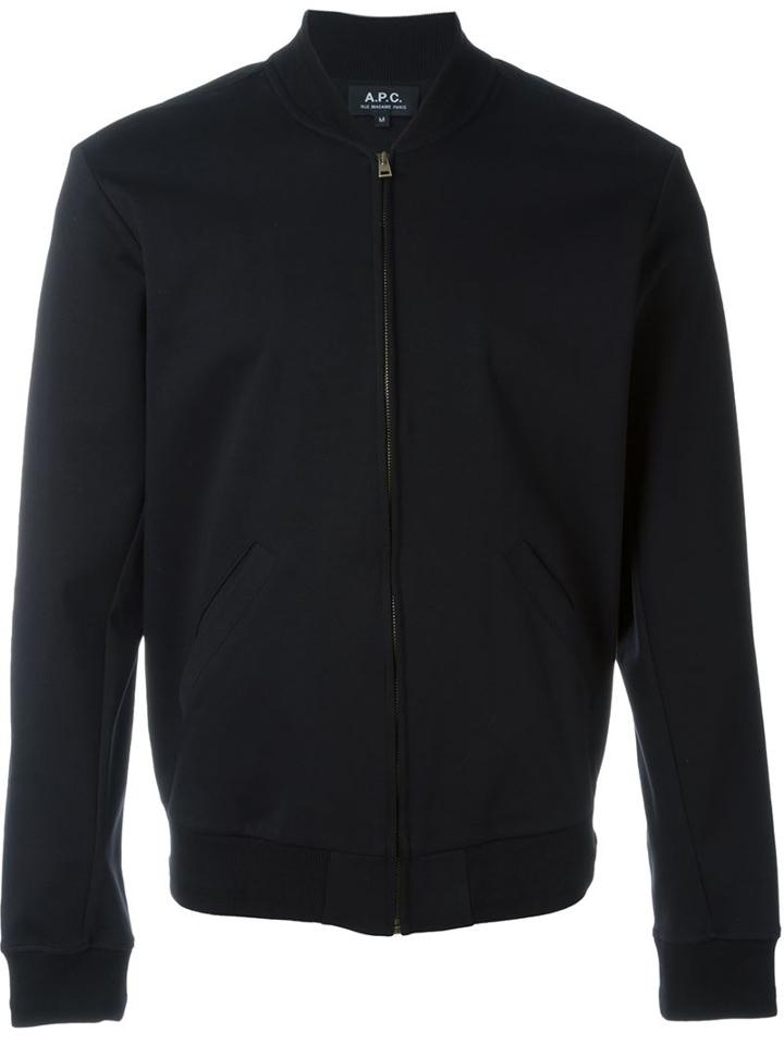 A.p.c. Bomber Jacket, Men's, Size: L, Black, Cotton
