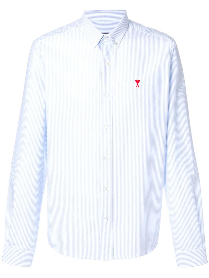 Ami Alexandre Mattiussi Pinstripe Shirt - Black