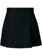 Victoria Victoria Beckham Short Pleat Detail A-line Skirt