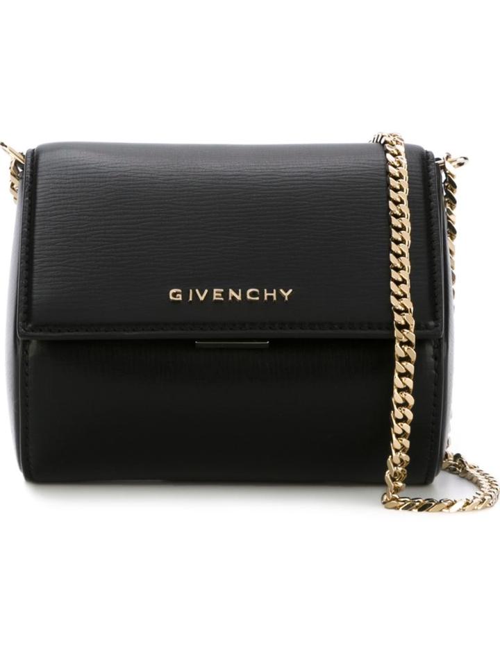 Givenchy 'pandora' Minaudière Shoulder Bag, Women's, Black, Calf Leather/metal