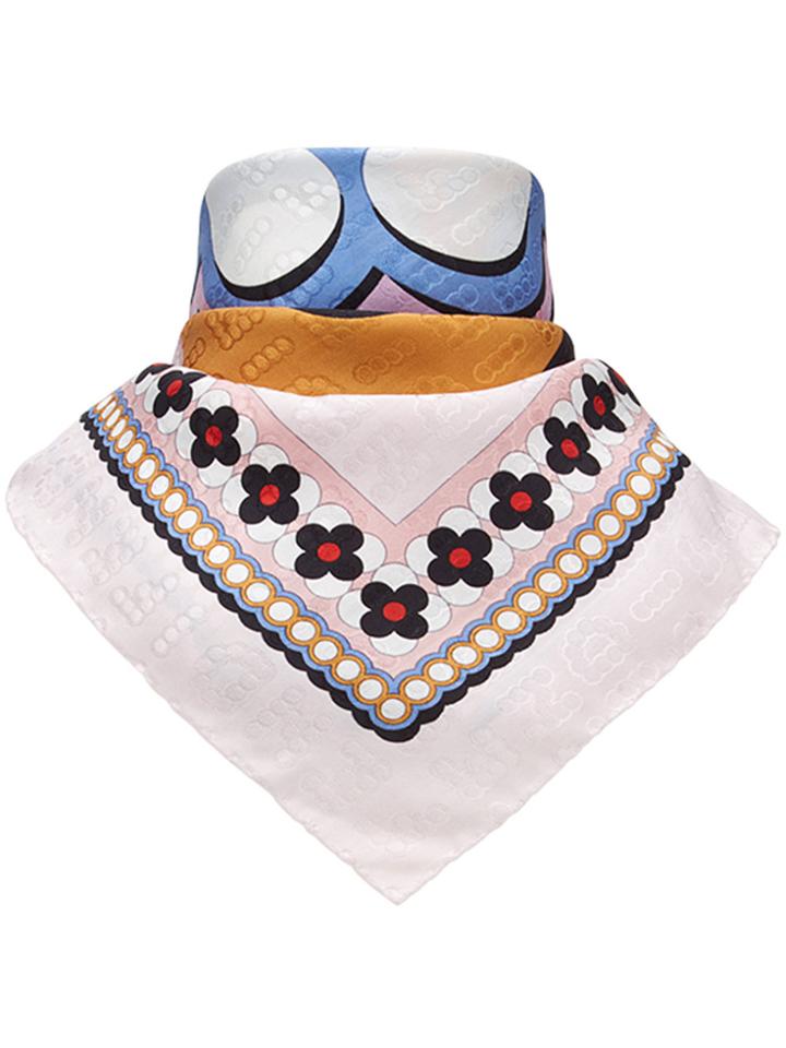 Fendi Logo Square Scarf - Multicolour