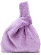 Simonetta Ravizza Fur Tote Bag - Pink & Purple