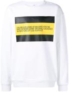 Calvin Klein Jeans Est. 1978 Oversized Logo Print Sweatshirt - White
