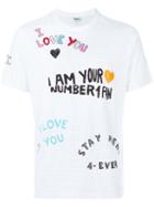 Kenzo 'i Love You' T-shirt, Men's, Size: Medium, White, Cotton