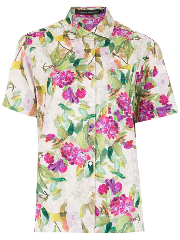 Andrea Marques Printed Shirt - Nude & Neutrals