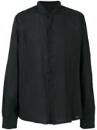 Poème Bohémien - Club Collar Shirt - Men - Cotton - 48, Black, Cotton