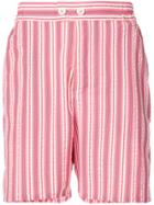 Henrik Vibskov Spyjama Striped Shorts - Pink & Purple