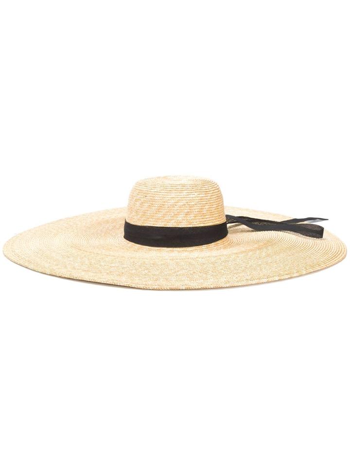 Ermanno Scervino Oversized Straw Hat - Neutrals