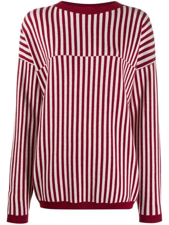 Sara Lanzi Striped Jumper - Red
