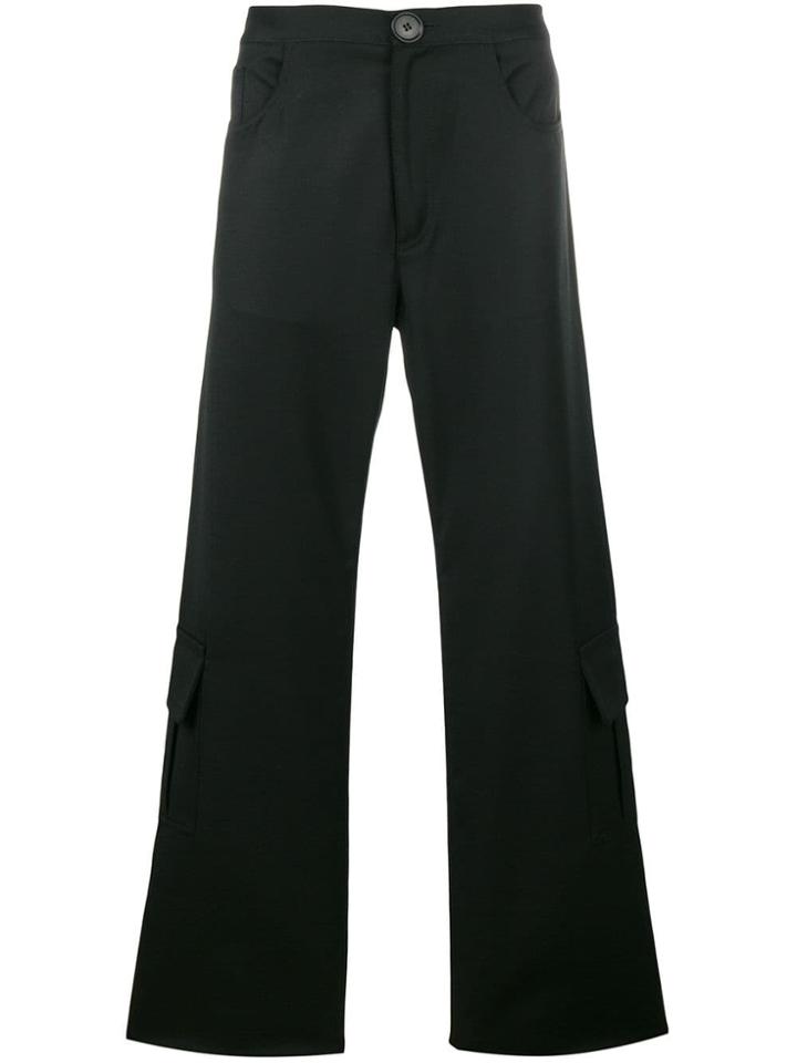Wales Bonner Straight Cargo Trousers - Black