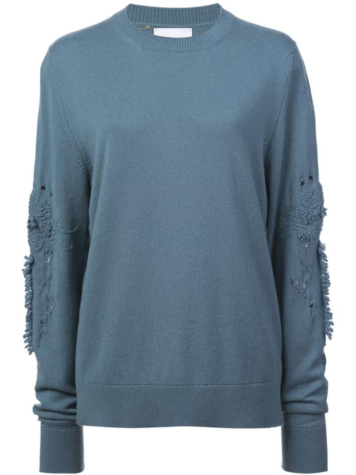 Barrie Round Neck Sweater - Blue