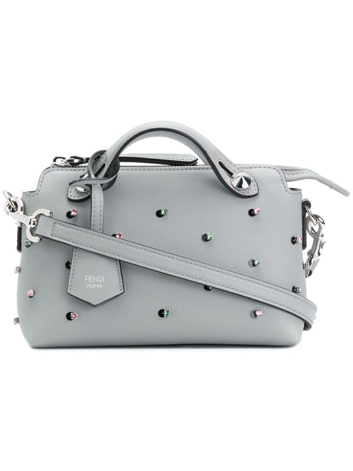 Fendi By The Way Embellished Bag - Grey