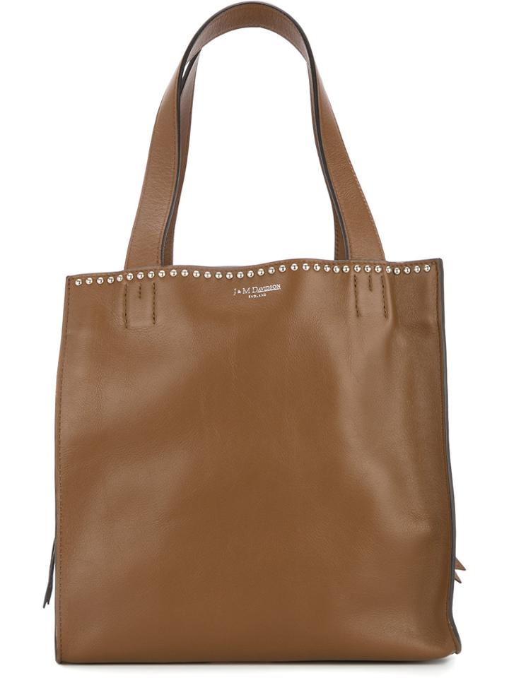J & M Davidson Belle Studded Bag - Brown