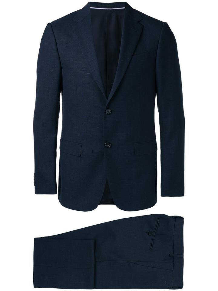 Z Zegna Two-piece Formal Suit, Men's, Size: 48, Blue, Wool/cupro