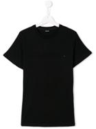 Diesel Kids Teen Crystal Logo T-shirt - Black