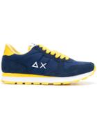Sun 68 Contrast Colour Running Sneakers - Blue