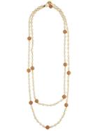 Chanel Vintage Faux Pear Camellia Necklace