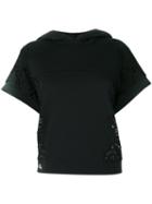 Philipp Plein - Lace Skull Hoodie - Women - Cotton/polyester - M, Black, Cotton/polyester