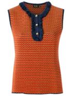 Gig Knit Blouse, Women's, Size: P, Yellow/orange, Viscose