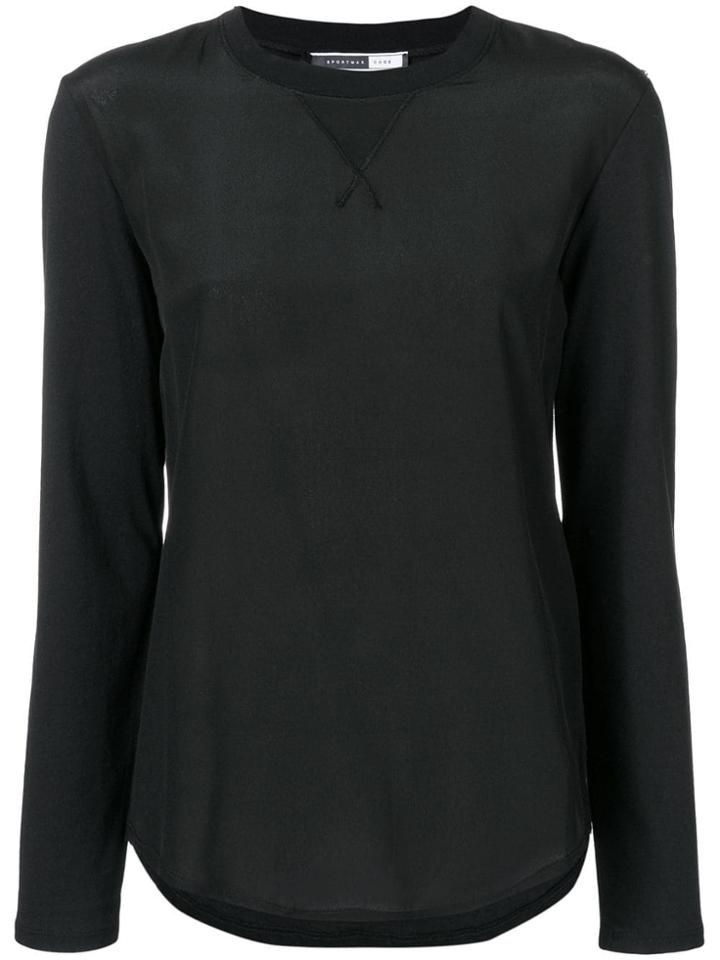 Sport Max Code Long Sleeved T-shirt - Black