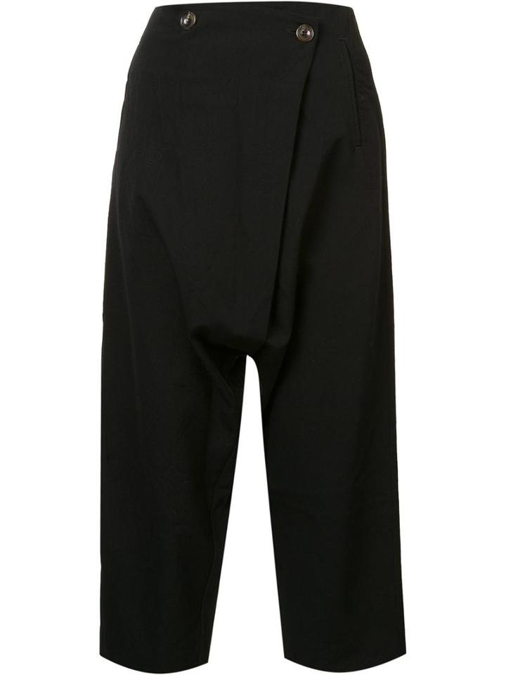 Song For The Mute - Cropped Trousers - Women - Wool - 38, Black, Wool
