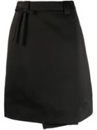 Prada A-line Gabardine Skirt - Black