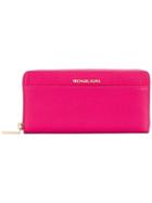 Michael Michael Kors Mercer Leather Wallet - Pink & Purple