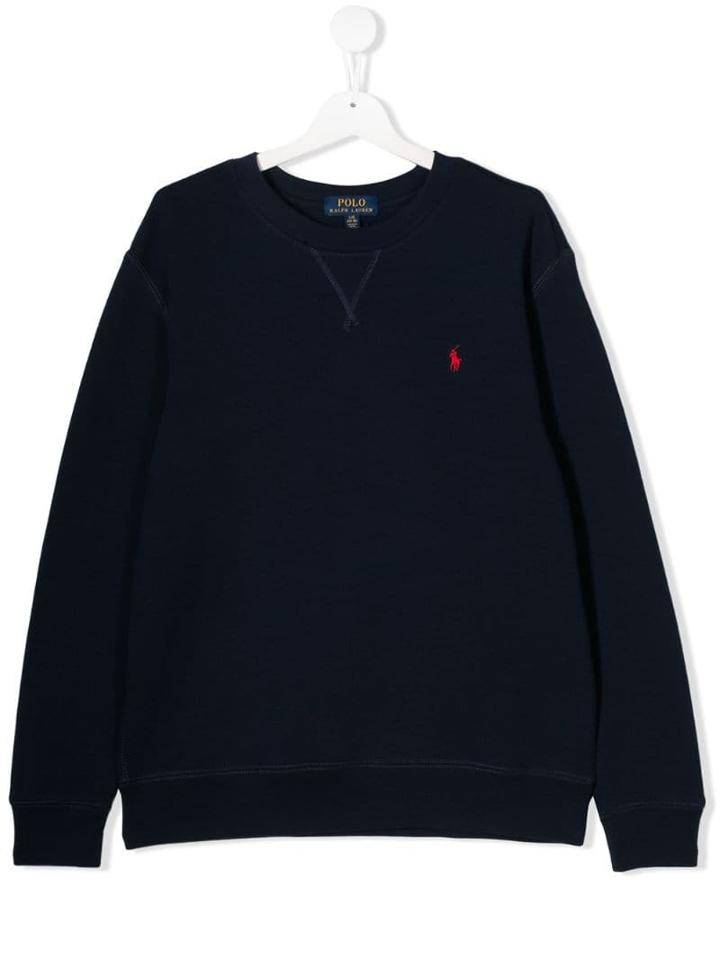 Ralph Lauren Kids Crew Neck Sweatshirt - Blue